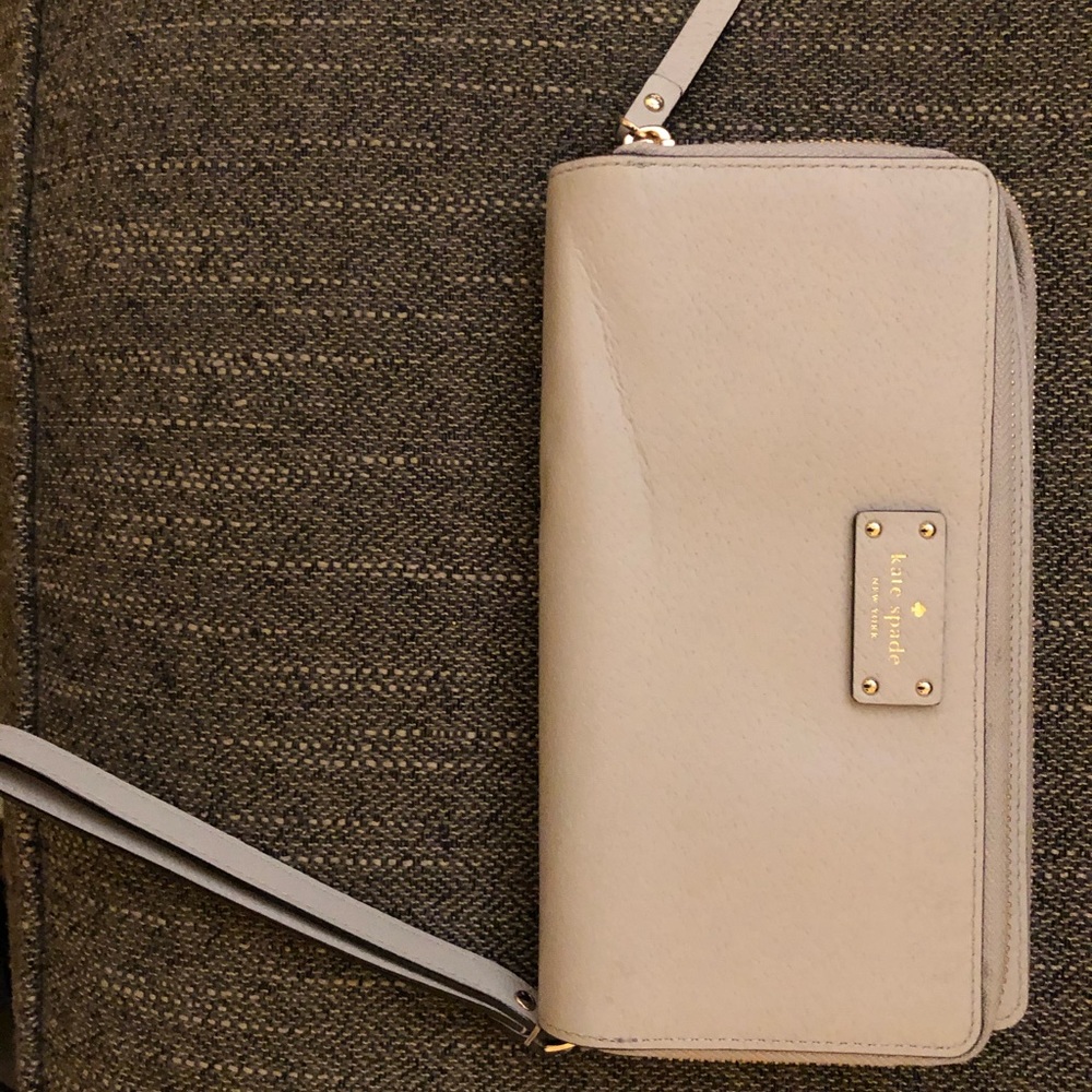 Kate spade Anita grove street gray wallet wristlet